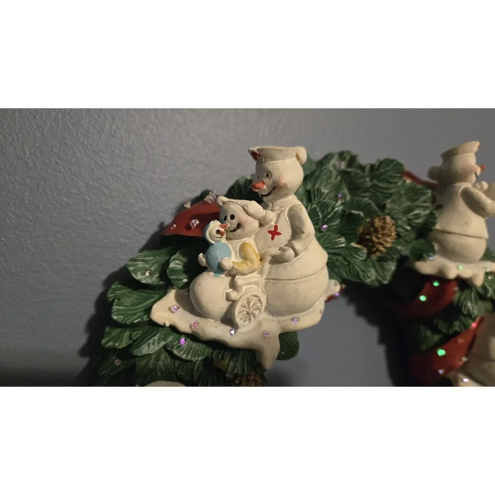 Christmas Snowman Medic EMS Rescue Wreaths‎ Light & Sound